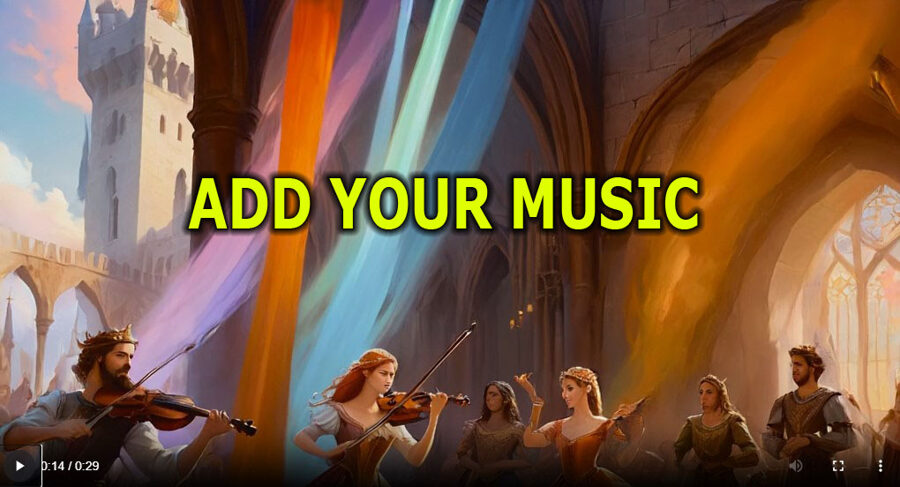 ADD YOUR OWN MUSIC BACKGROUND